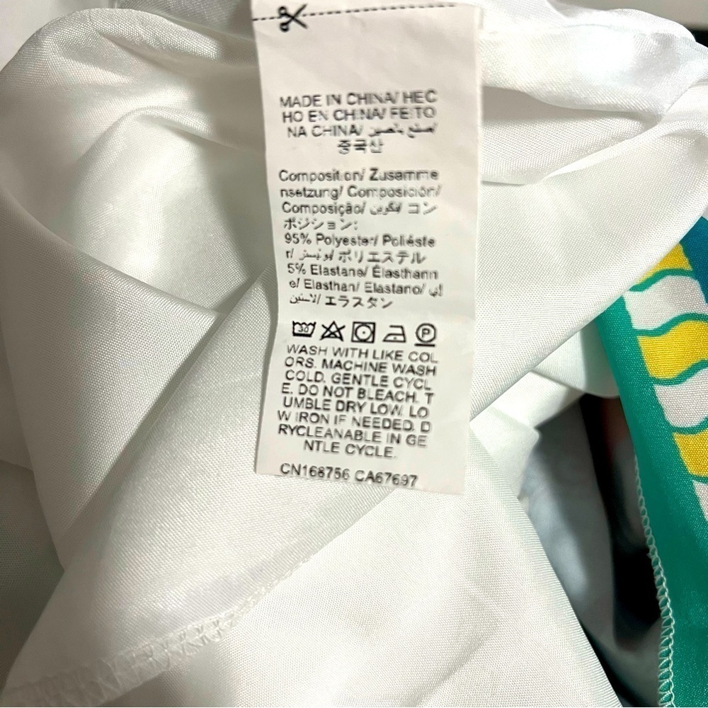 Emery Rose Women’s Medium Geo Print Cami Dress Sleeveless Inner Lining Adj Strap - Picture 8 of 9